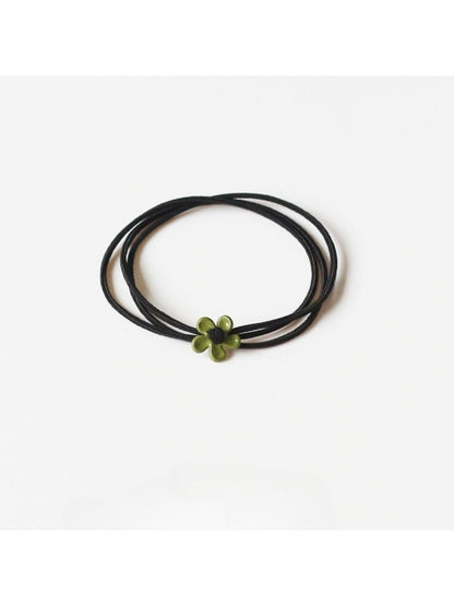 Gifty - Simple Solid Color Flower Shaped Hair Tie