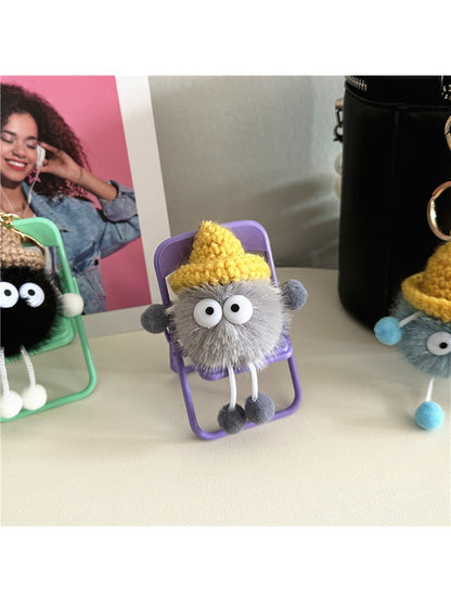 Keypus - Adorable Pompom Bag Charm Keychain