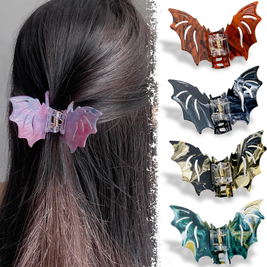 Beau - Halloween Bright Bat Wing Design Claw Clip