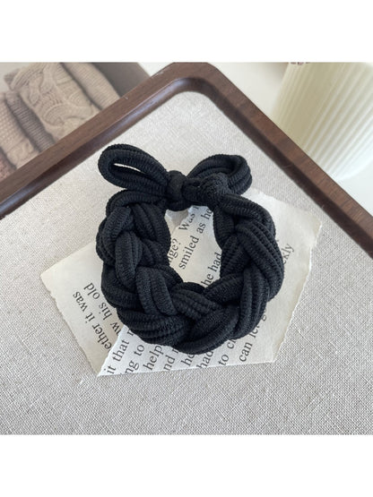 Gifty - Braided Nylon Bow Style Stretch Hair Tie