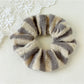 Gifty - Knitted Striped Scrunchie Hair Tie