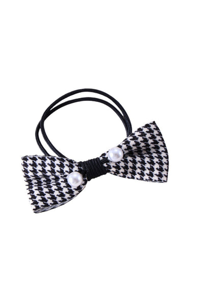Gifty - Waffle Patterned Bow Hair Tie