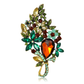 Brovia - Vintage Rhinestone Large Alloy Brooch