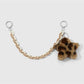 Keypus - Y2K Leopard Heart Chain Bag Charm Keychain