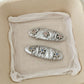 Beau - Sweet Floral Ruched Silver Finish Hair Clip