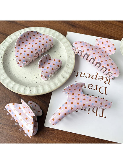 Beau - Modern Minimalist Polka Dot Hair Claw Clip