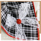 Gifty - Sweet Tartan Lace Scrunchie Hair Tie