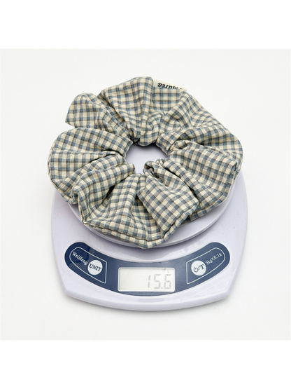 Gifty - Fresh Sweet Plaid Ruched Styling Scrunchie