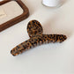Beau - Vintage Leopard Print Minimalist Claw Clip