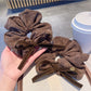Gifty - Velvet Bow Voluminous Scrunchie