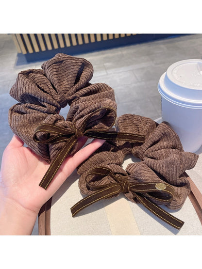 Gifty - Velvet Bow Voluminous Scrunchie