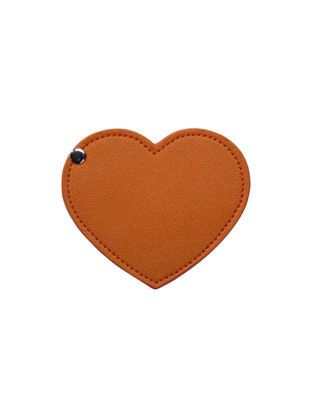 Mirroray - Elegant PU Leather Heart Folding Mirror