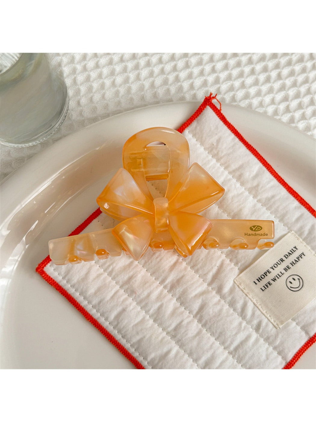 Beau - Elegant Bow Acetate Fiber Hair Claw Clip