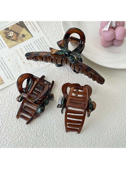 Beau - Retro Hair Clip Hair Tie And Claw Clip