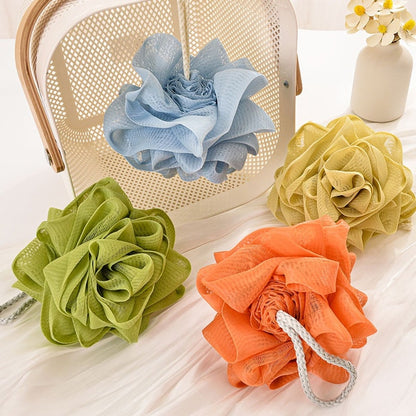 Papo - Rose Form PE Mesh Bath Pouf