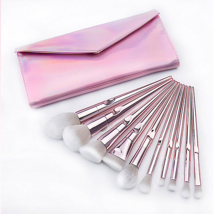 Smoosh - 10pcs Laser Pouch Makeup Brush Set