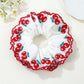 Gifty - Elegant Cherry Embroidery Hair Tie Korean Style