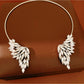 Nozari - Rhinestone Wing Design Open Choker Necklace