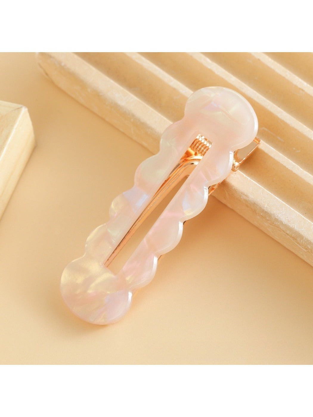 Beau - Colorful Hollowed Out Wave Shaped Hair Clip