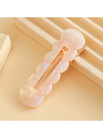 Beau - Colorful Hollowed Out Wave Shaped Hair Clip