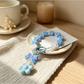 Keypus - Acrylic Floral Beaded Bag Charm Keychain