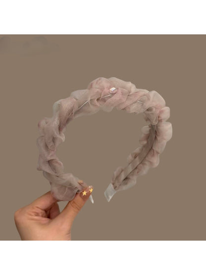 Gifty - Polyester Mesh Pleated Fashion Headband