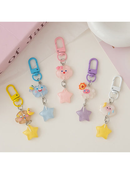 Keypus - Adorable Cloud Shaped Star Keychain