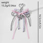 Keypus - Sweet Beaded Ribbon Bow Heart Keychain