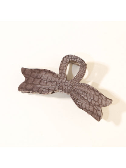 Beau - Vintage Leopard Print Bow Claw Clip