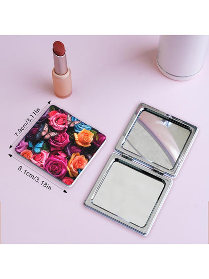 Mirroray - Floral Patterned Square Mirror