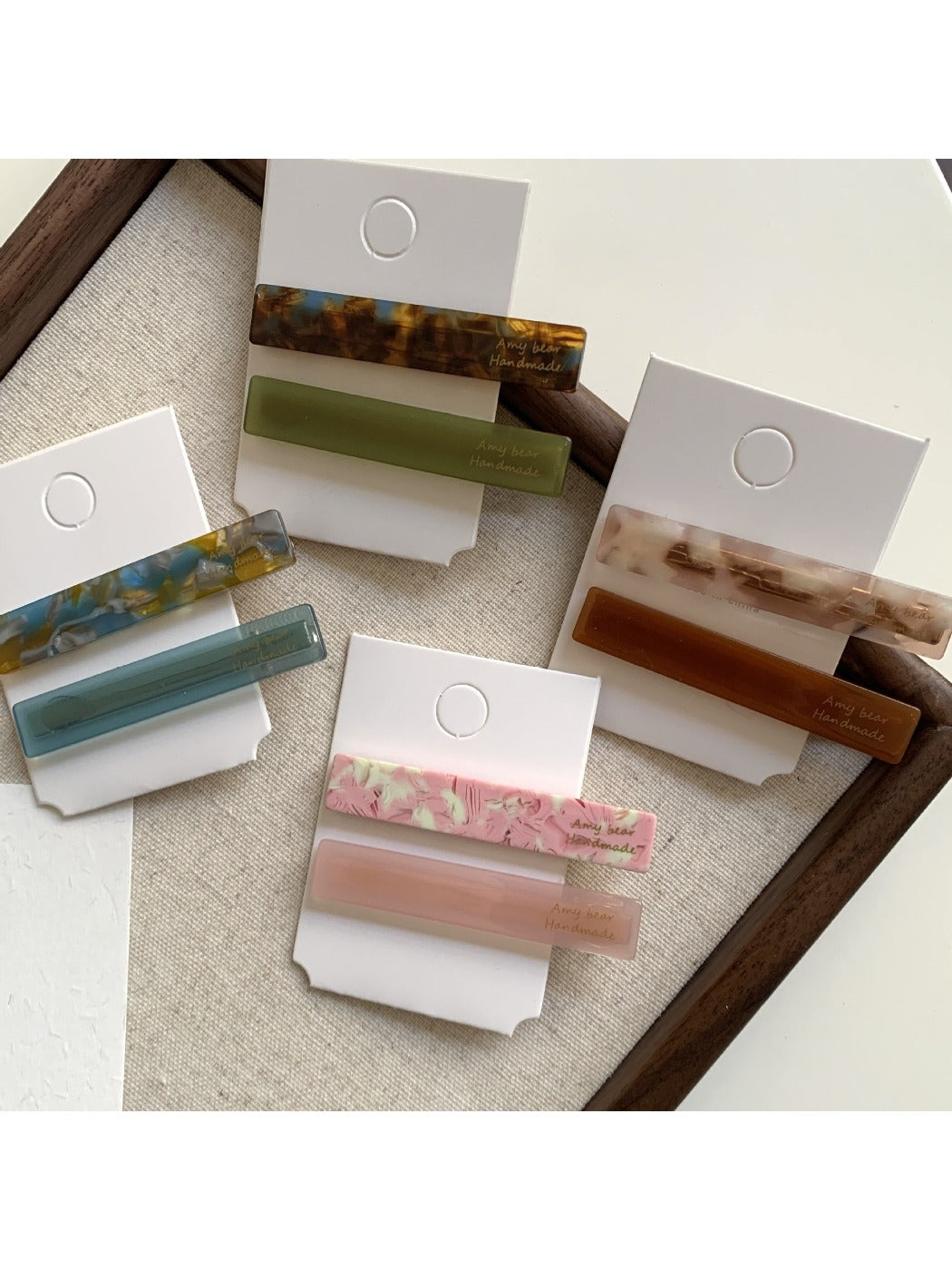 Beau - Simple Rectangular Acetate Hair Clip