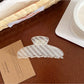 Beau - Striped Translucent Hair Claw Hair Clip