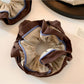 Gifty - Colorblock Striped Double Layer Scrunchie