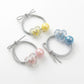 Gifty - Heart Bow Beaded Elastic Hair Tie