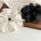 Gifty - Double Layer Polka Dot Mesh Scrunchie