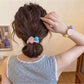 Gifty - Cute Strawberry Smiley Flower Decorative Hair Tie