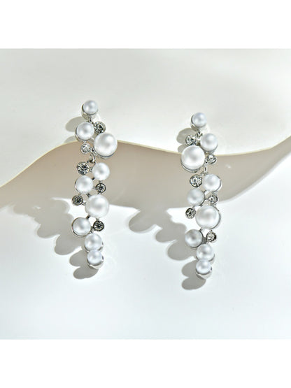 Earedge - Elegant Beaded Drop Earrings