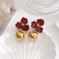 Earedge - Chic Flower Drop Earrings