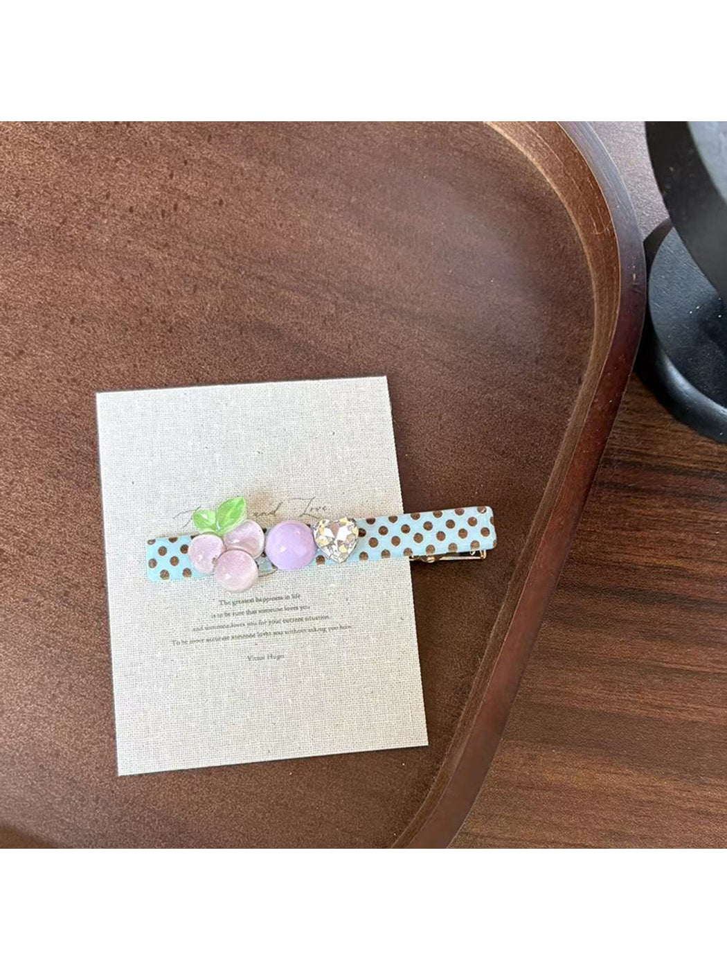 Beau - Cute Cherry Polka Dot Side Hair Clip