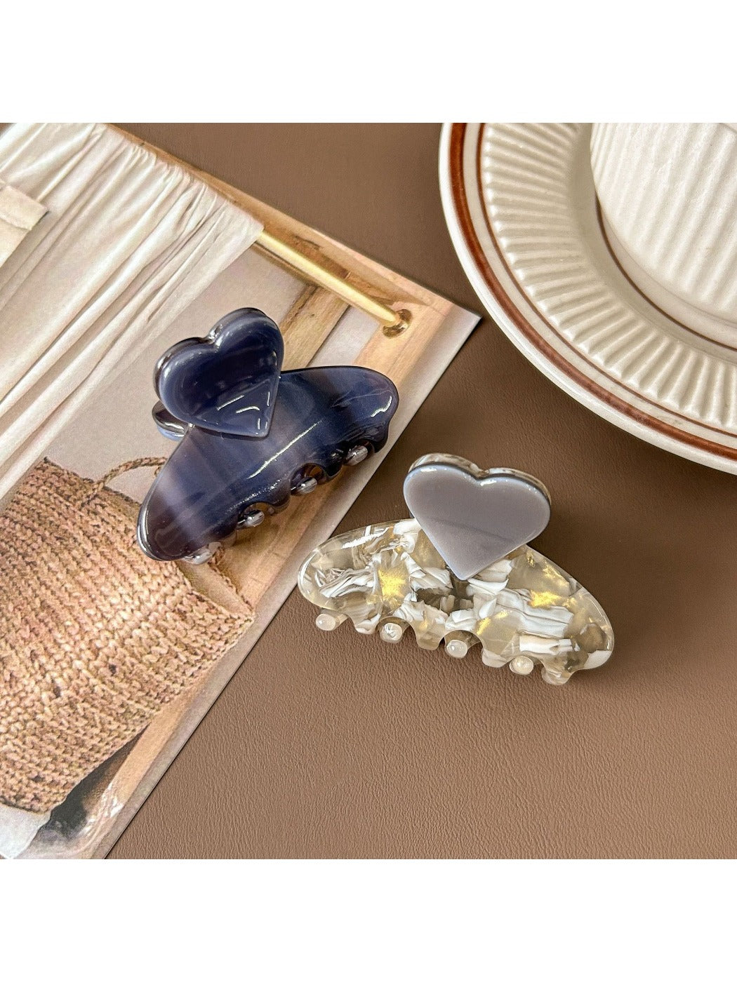 Beau - Sweet Heart Ombre Claw Clip