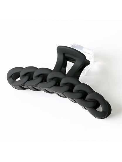 Beau - Solid Color Chain Link Hair Claw Clip