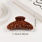 Beau - Vintage Leopard Print Curved Claw Clip