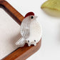 Gray standing bird hair claw clip