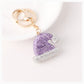 Purple Christmas Santa hat keychain