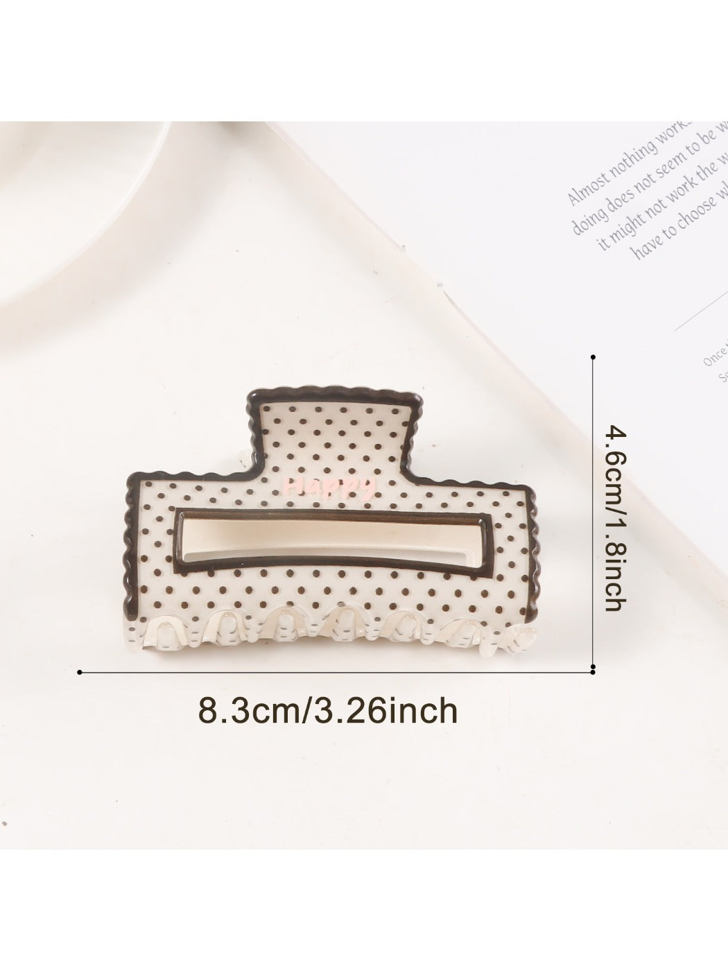 Beau - Stylish Polka Dot Claw Clip
