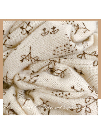 Gifty - Floral Crinkle Scrunchie Hair Tie