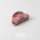 Beau - Pink Checkered Multi Shape PVC Claw Clip