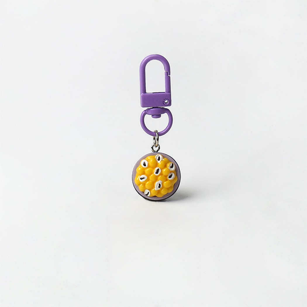 Keypus - Cute Fruit Motif Plastic Metal Keychain