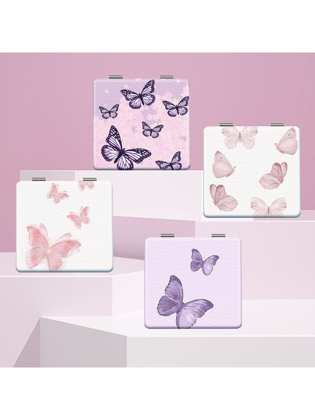 Mirroray - Butterfly Print Foldable Makeup Mirror