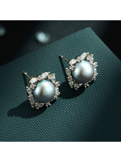 Earedge - Light Luxury Geometric Alloy Stud Earrings